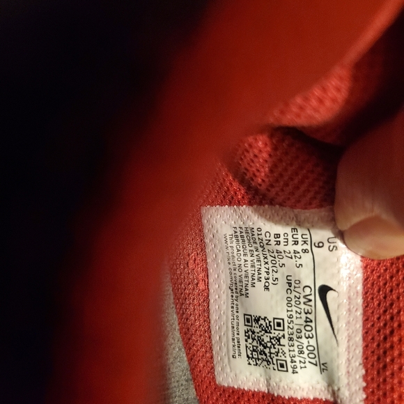 Nike Precision V 5 Mens/teen Shoes Size 9 Black Red Basketball Athletic Sneakers - Picture 5 of 7